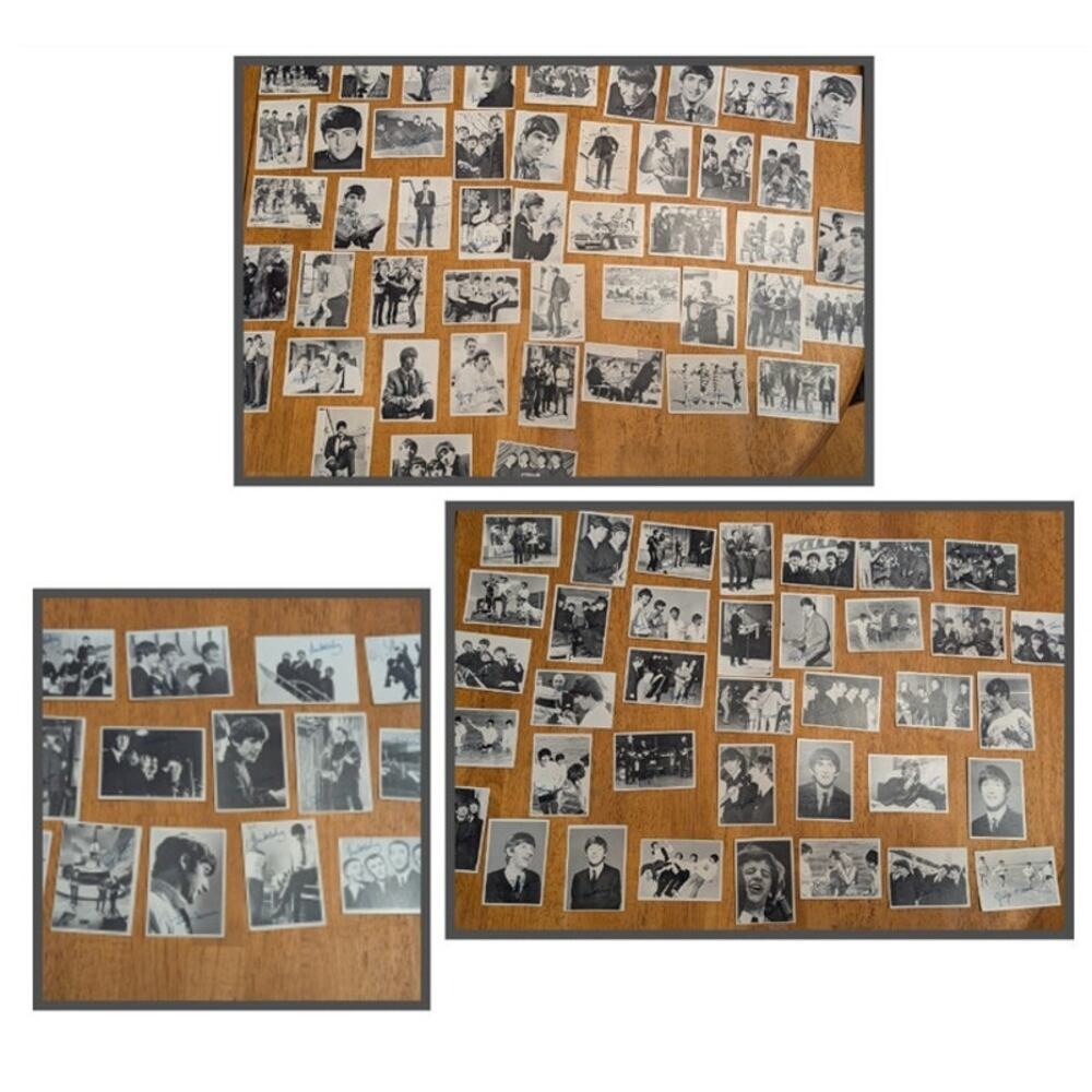 105 Beatle Bubble Gum Cards Black and White